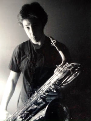 Aidan plays the bari saxophone.JPG