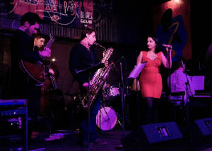 Allegra and the band at Black-Eyed Sally's.jpg