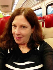 Pattie on train.JPG