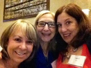 Womens seder selfie with Pat and Liz.JPG