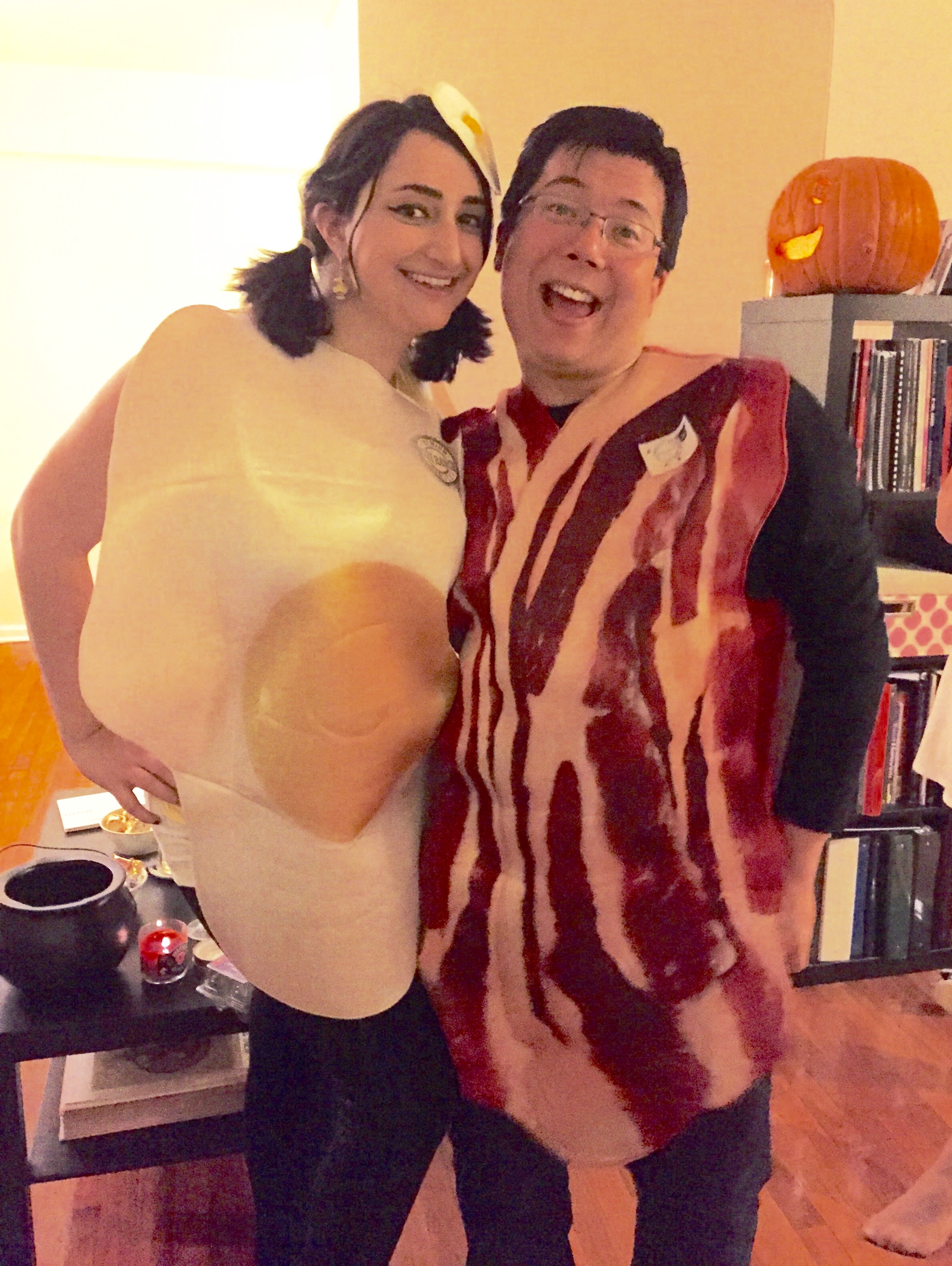 Allegra and JP as Bacon and L'Eggs.jpg