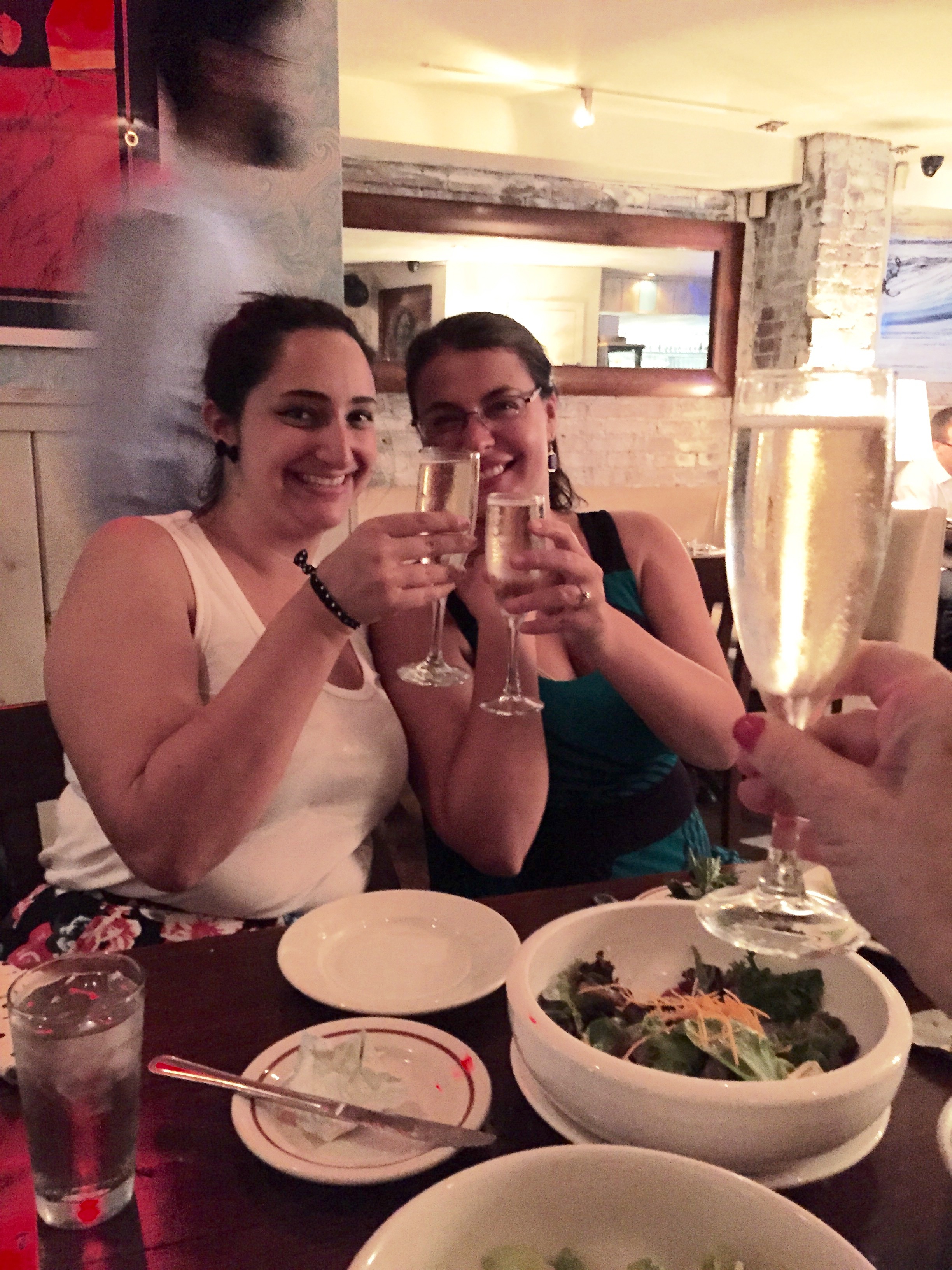 Allegra and Kaitlin toasted with champagne.jpg