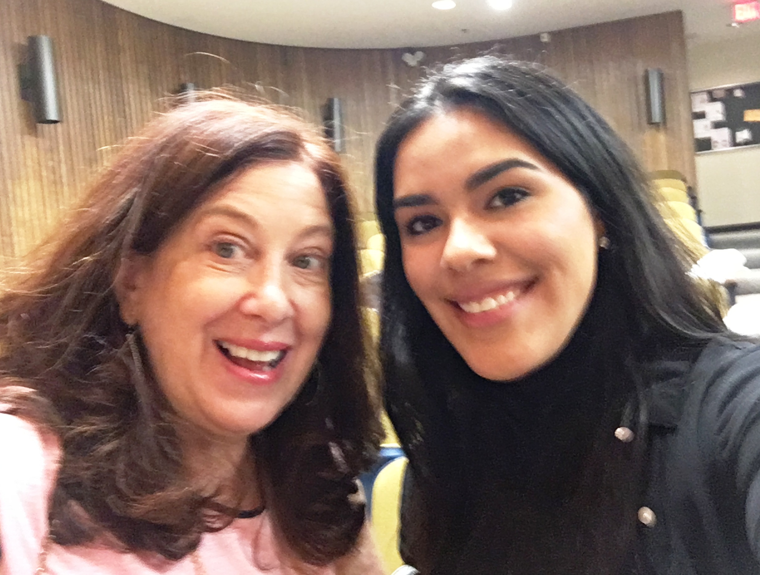 Selfie with student at graduation.JPG