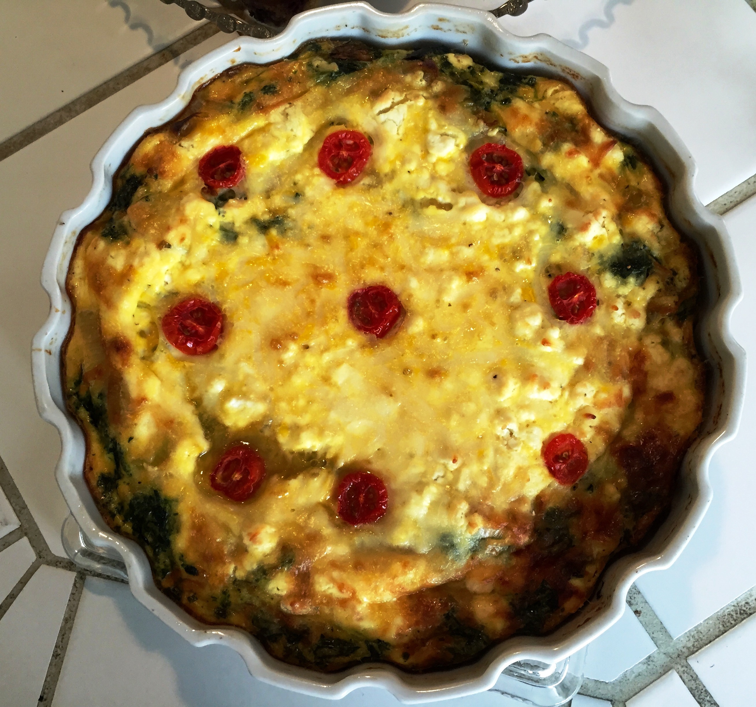 My crustless spinach, leek, mushroom and goat cheese quiche.jpg