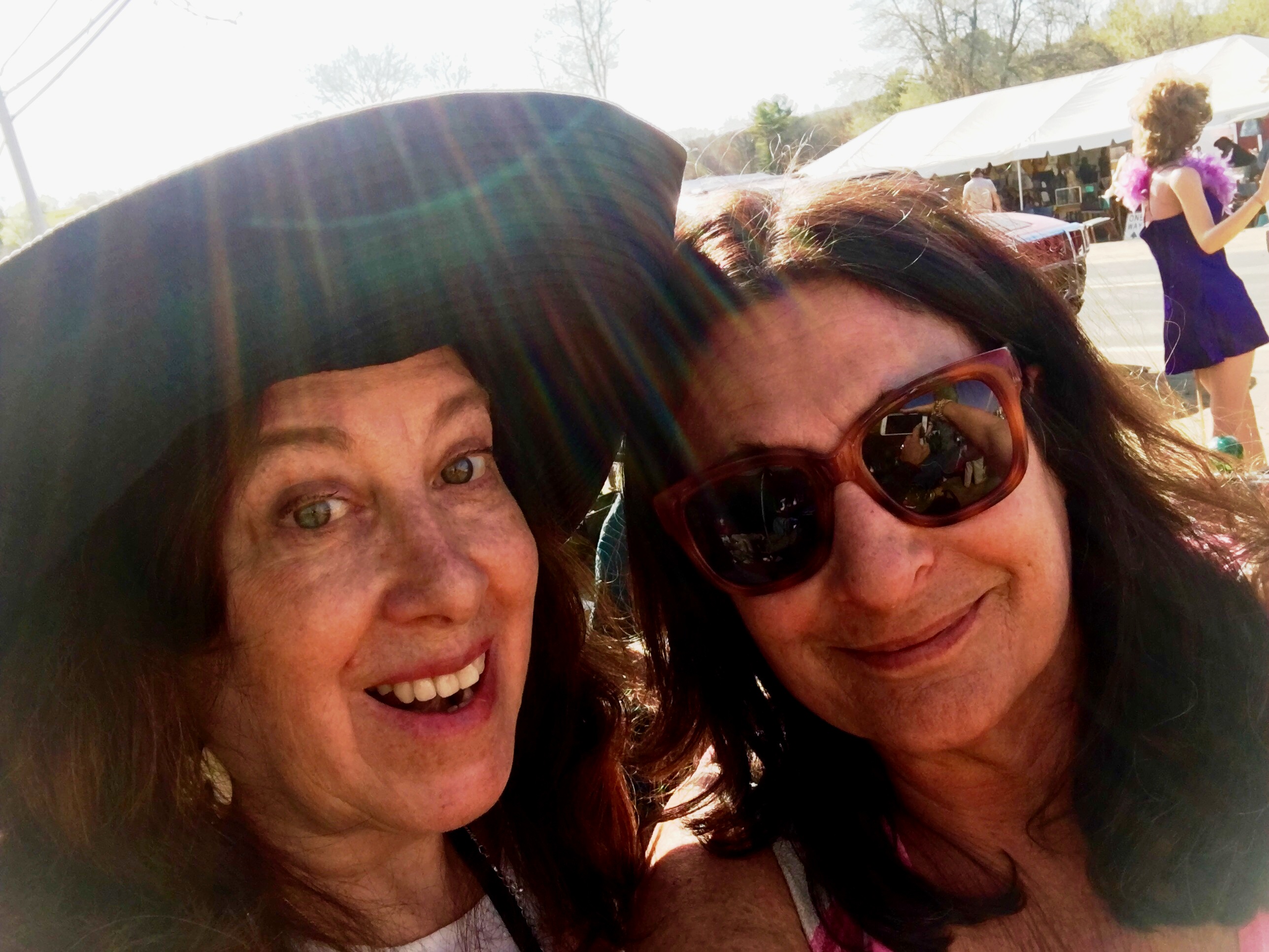 Susan and me at Brimfield May 2016.jpg